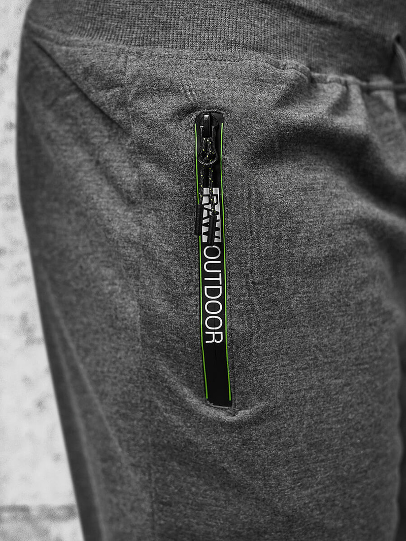 Pantaloni scurți sport bărbați antracit OZONEE JS/8K922