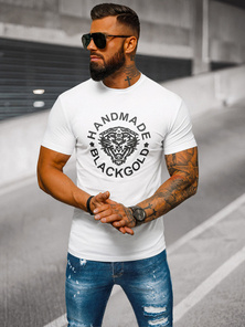 Tricou bărbați alb OZONEE NB/MT3019Z