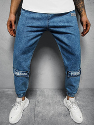 Pantaloni jogger bărbați albaștri OZONEE O/K153/15