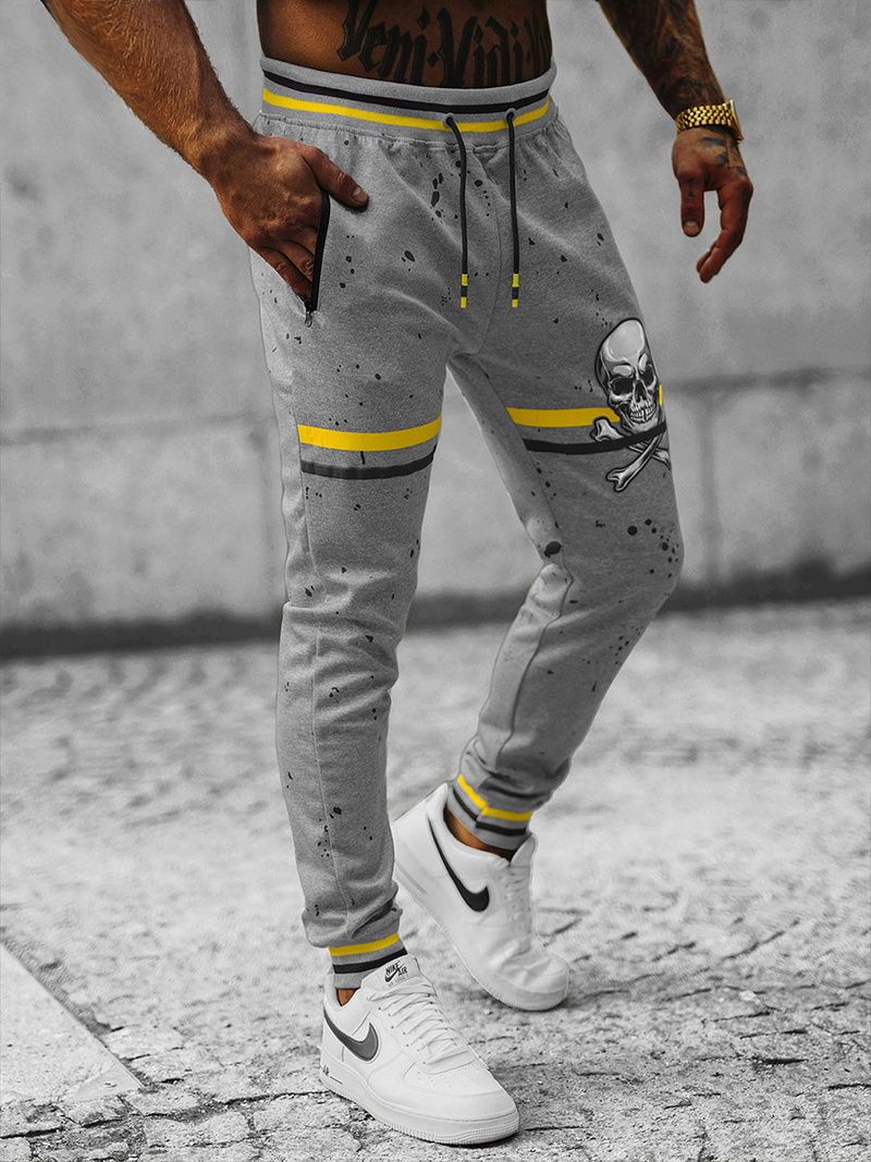 Pantaloni de trening bărbaţi gri OZONEE JS/K10227Z