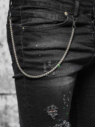 Blugi Bărbaţi negri OZONEE O/MB460