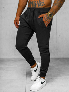 Pantaloni de trening bărbaţi negri OZONEE JS/XW01Z