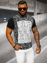Tricou bărbați negru OZONEE O/T122/3Z