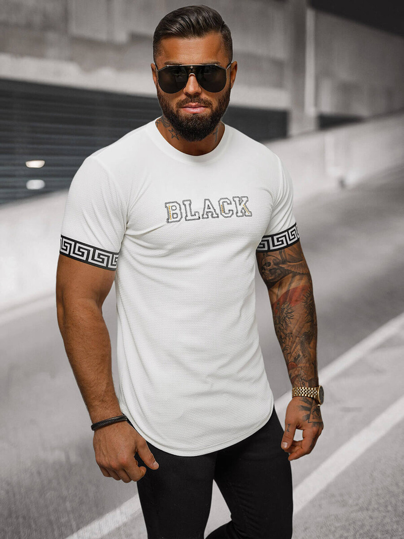 Tricou bărbați alb OZONEE O/T7571