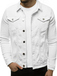 Geacă de blugi bărbați albă OZONEE G/620