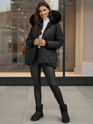 Geacă de femei neagra OZONEE JS/16M9296/392Z