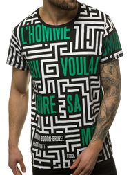 Tricou bărbați negru OZONEE JS/KS2020