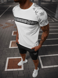 Compleu sport bărbaţi alb-negru OZONEE O/HM760