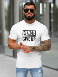 Tricou bărbați alb OZONEE NB/MT3133