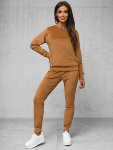 Compleu dama din catifea camel OZONEE O/8C1173/157Z