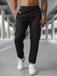 Pantaloni de trening bărbaţi negri OZONEE JS/15K1838/3