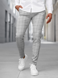Pantaloni chino bărbaţi gri OZONEE DJ/5522Z