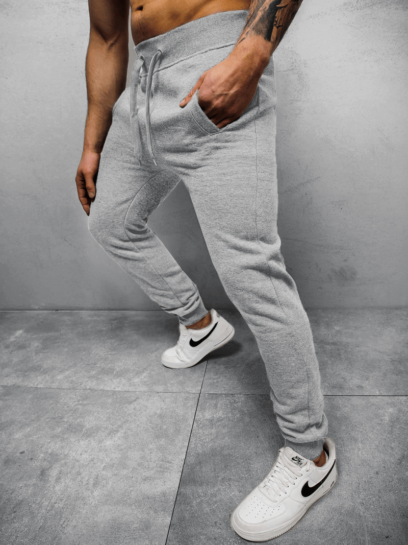 Pantaloni de trening bărbaţi gri OZONEE JS/XW01Z