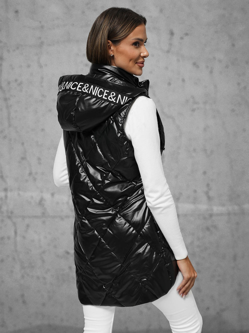 Vestă femei neagră OZONEE JS/16M9075/392Z