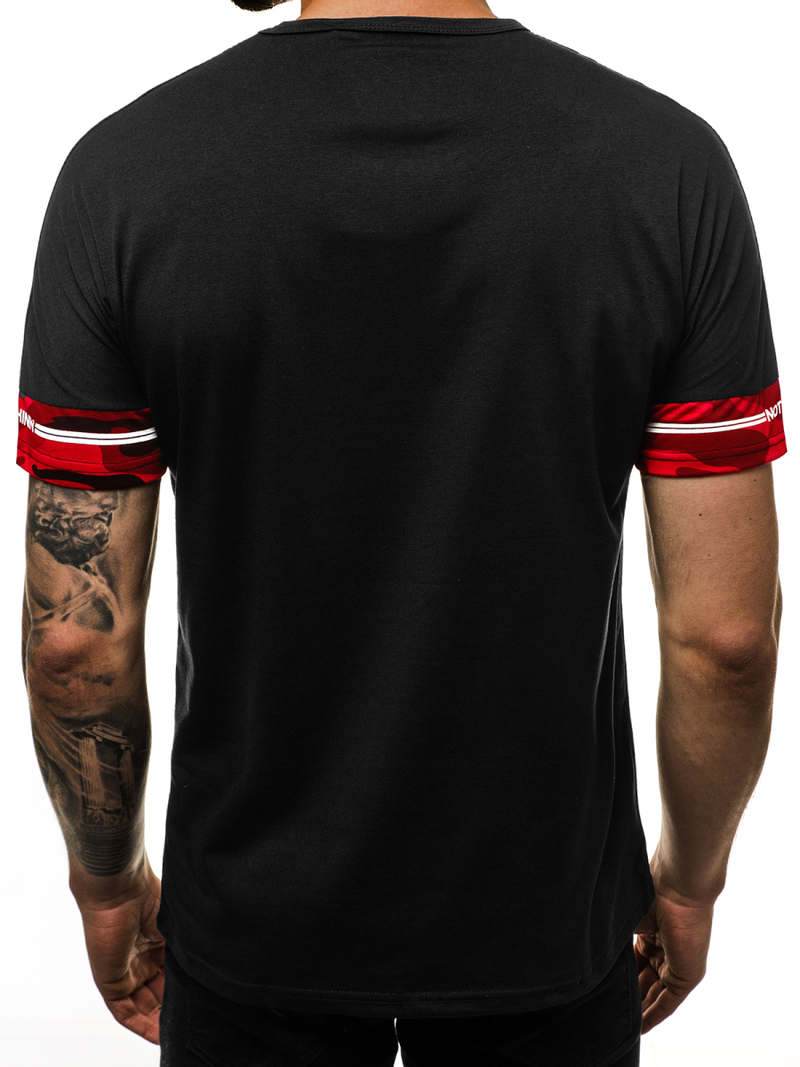 Tricou bărbați negru OZONEE JS/SS10976