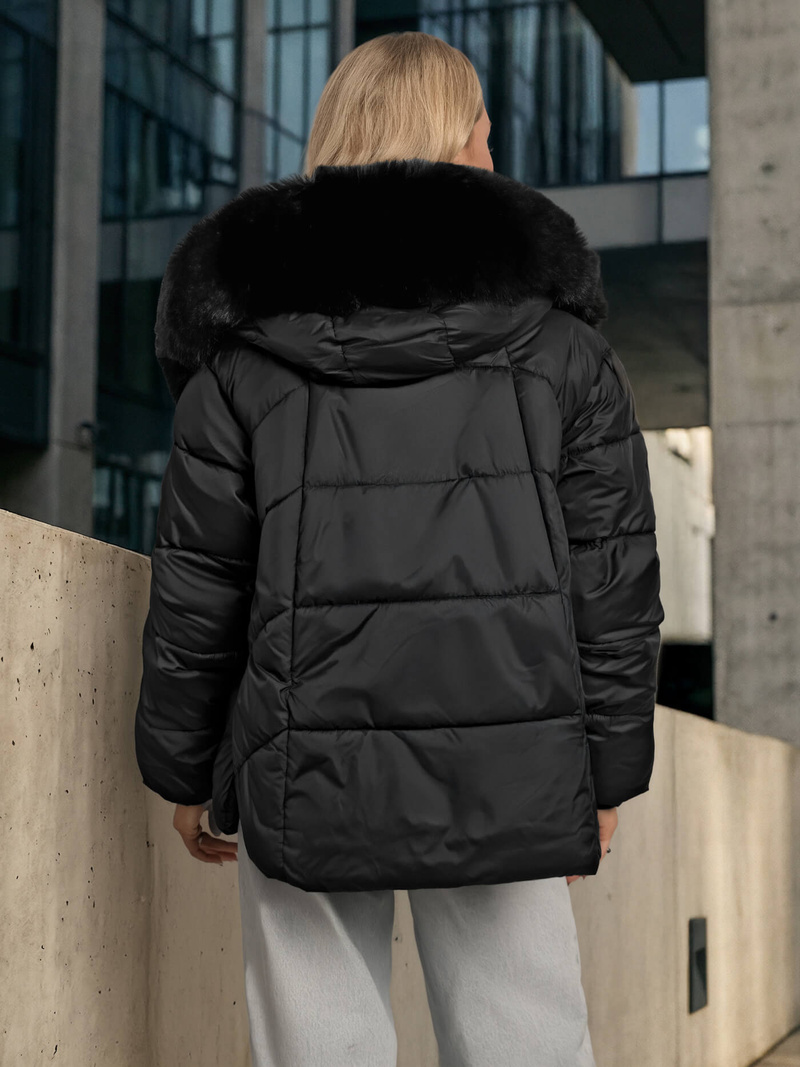 Geacă de femei neagra OZONEE O/16M9179/392Z