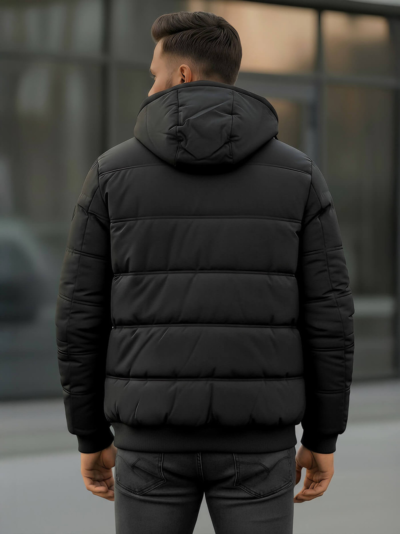 Geacă bărbați neagră OZONEE JS/31M5003Z