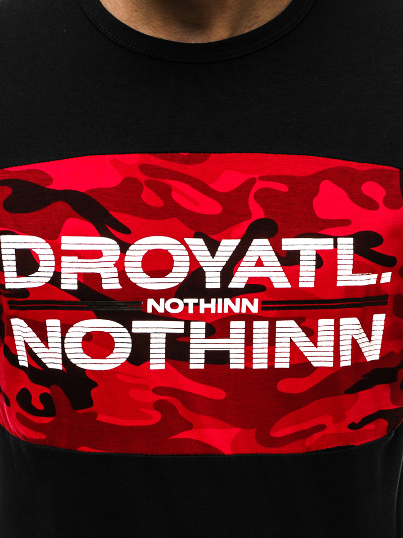 Tricou bărbați negru OZONEE JS/SS10976