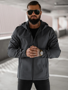 Jachetă bărbați softshell antracit OZONEE JS/27B6523/5Z