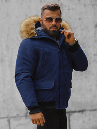 Jachetă bărbați albastru marin OZONEE JS/M2019/215