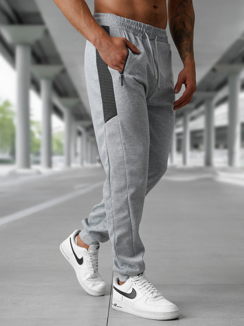 Pantaloni de trening bărbaţi gri OZONEE JS/15K1850/2