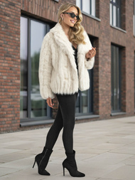 Geacă de femei alb OZONEE JS/11Z8261