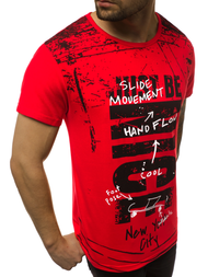 Tricou bărbați roșu OZONEE JS/KS1983