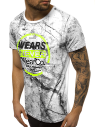 Tricou bărbați alb OZONEE JS/SS10925