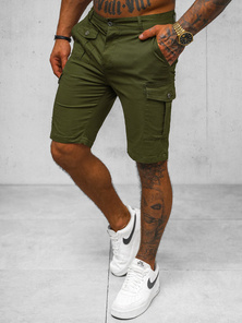 Pantaloni scurti chino bărbați verde OZONEE NB/MP0188MV