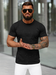Tricou bărbați negru OZONEE O/QQ1390