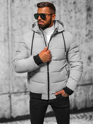 Geacă de bărbați gri OZONEE JS/31M5006