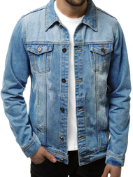 Jachetă de blugi bărbați albastră OZONEE V/19276