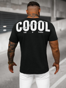 Tricou bărbați negru OZONEE O/T1278/3