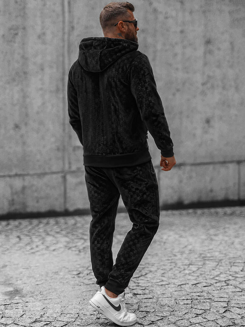 Trening catifea bărbați negru OZONEE O/3A133/A135