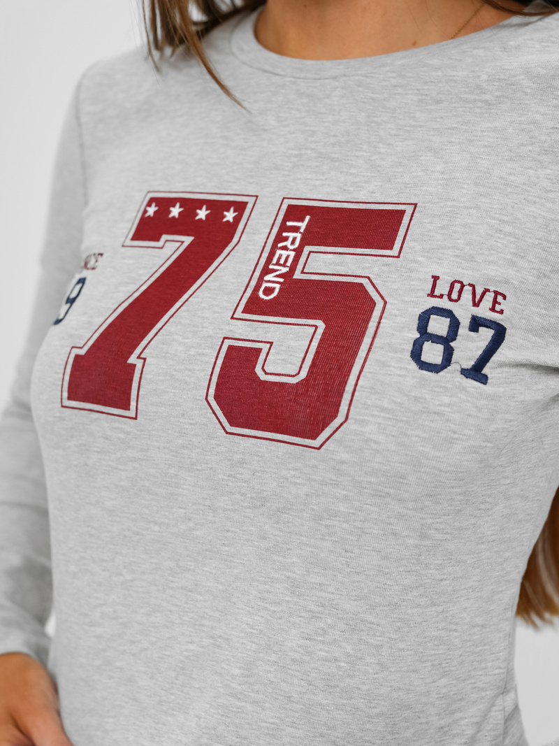 Trening dama doua piese gri OZONEE JS/M60815AB