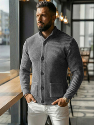 Pulover bărbați antracit OZONEE NB/MM6020/3Z