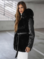 Geacă de femei neagra OZONEE JS/11Z8090Z