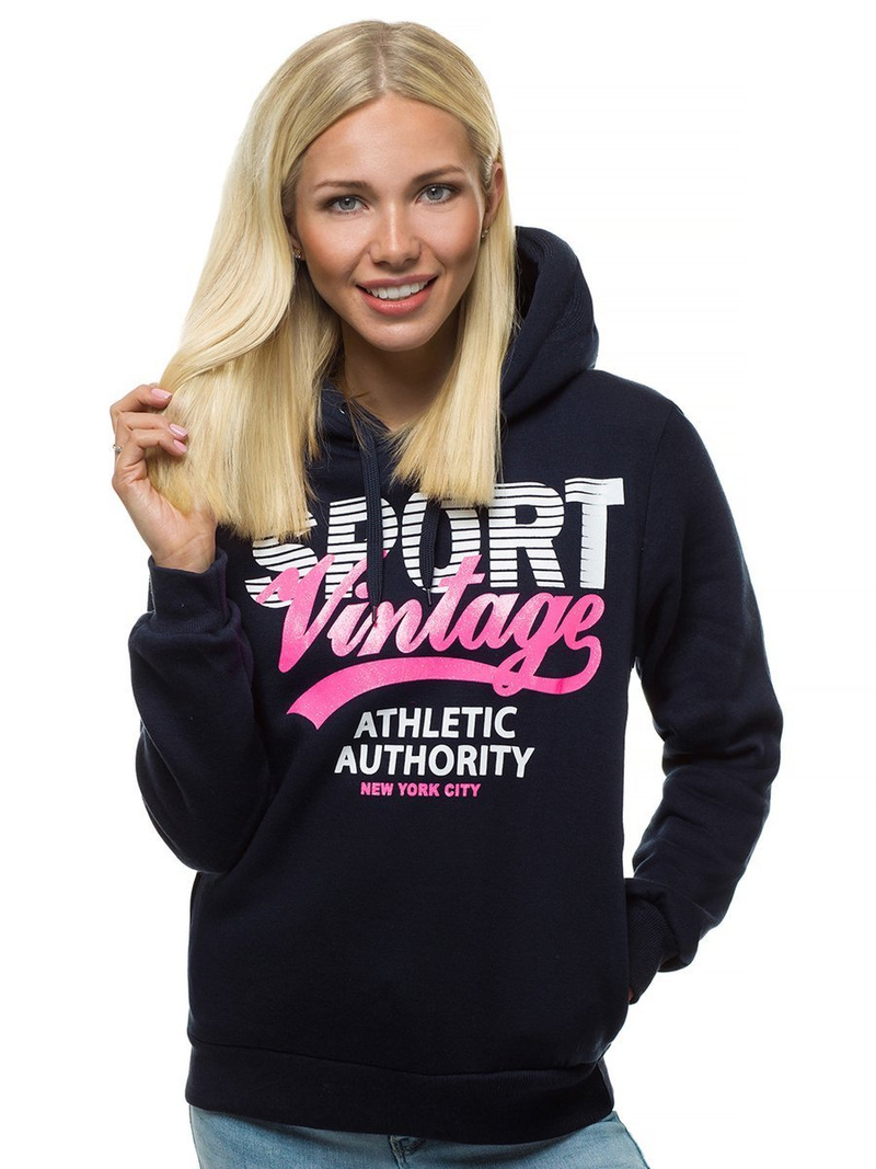 Hanorac femei bleumarin OZONEE JS/KSW2012