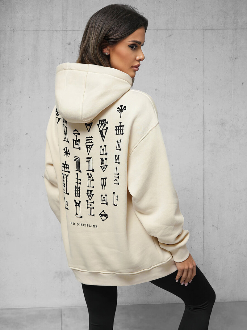 Hanorac bej OZONEE O/SWE23017Z