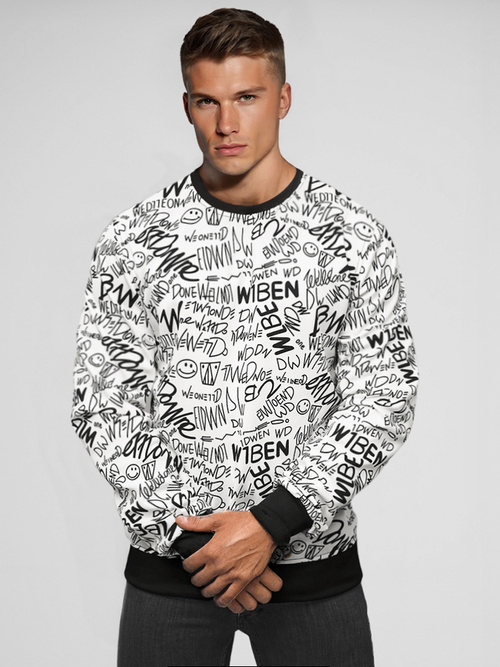 Bluză bărbați albă OZONEE JS/8B1218/1Z