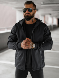 Jachetă bărbați softshell negru OZONEE JS/27B6529/3Z