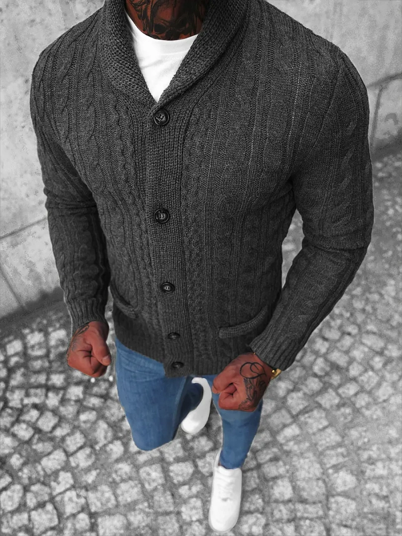 Pulover bărbați antracit OZONEE NB/MM6017/3