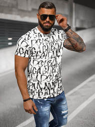 Tricou bărbați alb OZONEE JS/8T1215/1