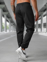 Pantaloni de trening bărbaţi negri OZONEE JS/15K1835/3