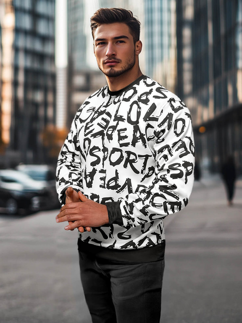 Bluză bărbați albă OZONEE JS/8B1191/1Z