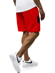 Pantaloni scurti bărbați rosii OZONEE JS/KS2515