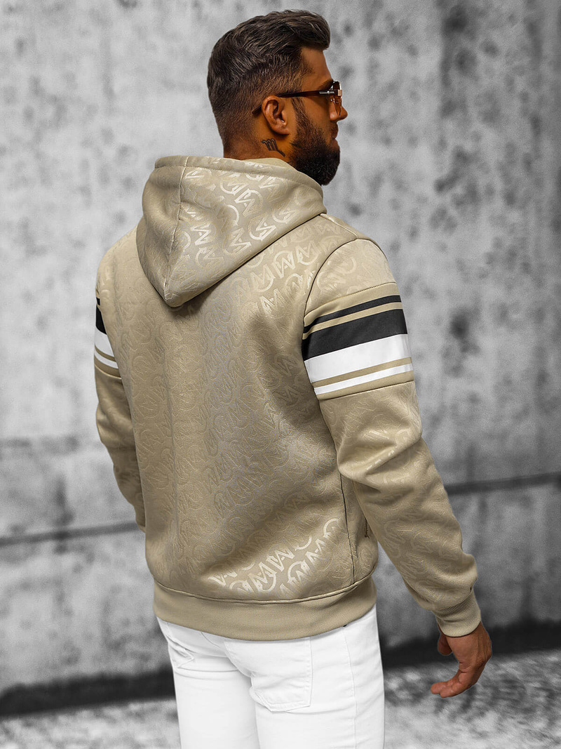 Hanorac bărbați bej OZONEE JS/3B563