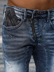 Blugi bărbaţi albaștri OZONEE NB/MP0045B