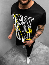 Tricou bărbați neagră OZONEE JS/KS1949Z