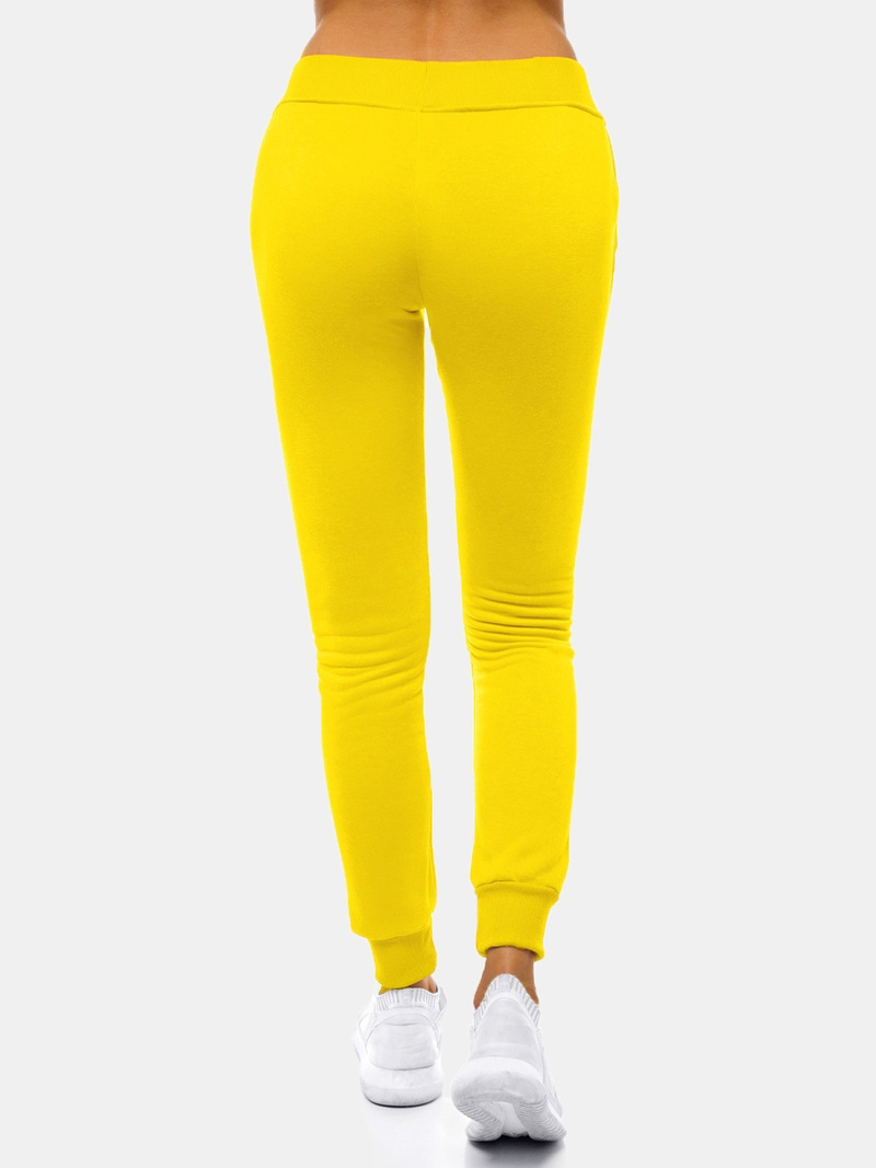Pantaloni de training femei galben OZONEE JS/CK01